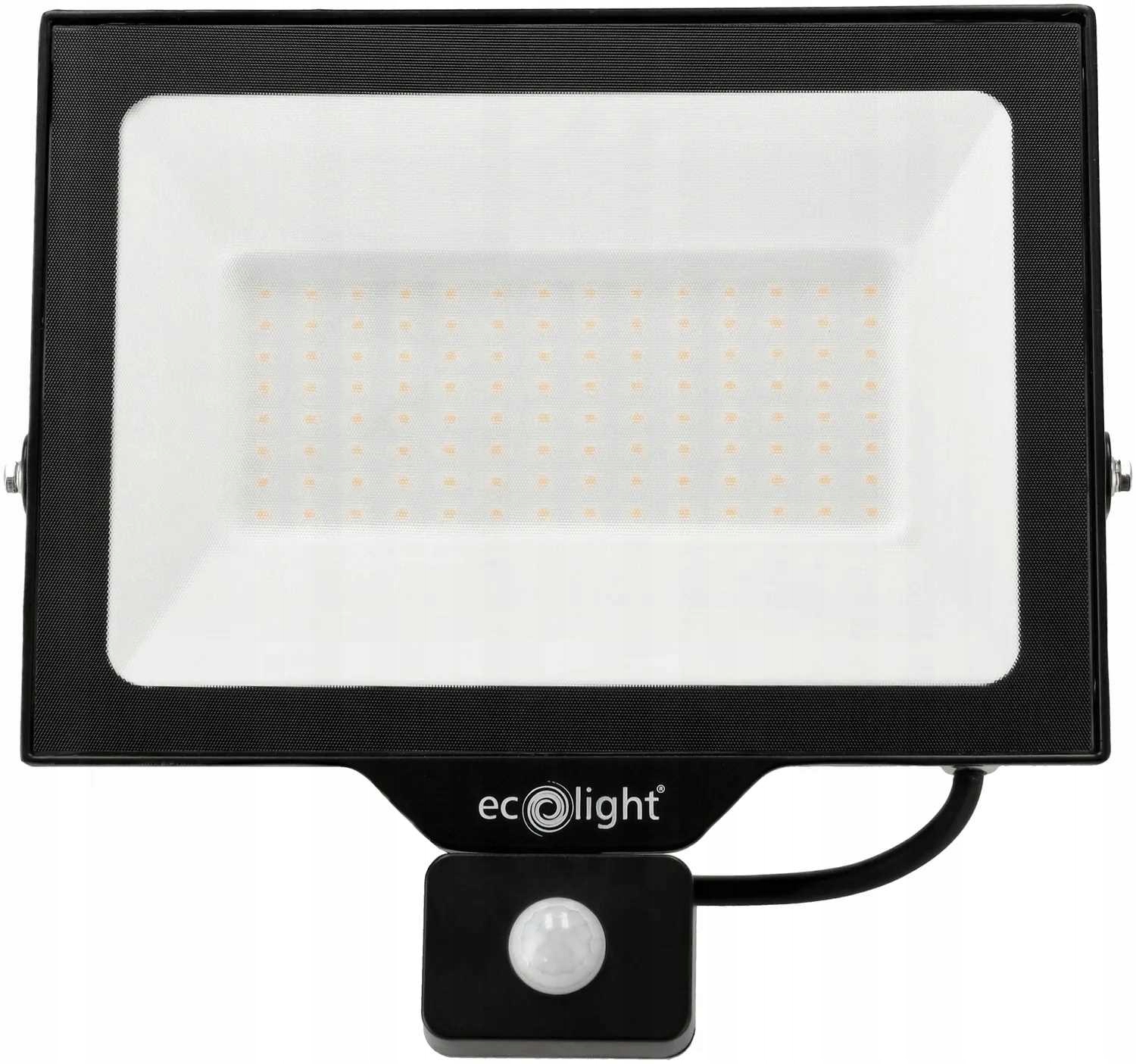 Led Halogenový Zářič 100W 3000K Teplý IP65 NL-1 S Pohybovým Senzorem Pir