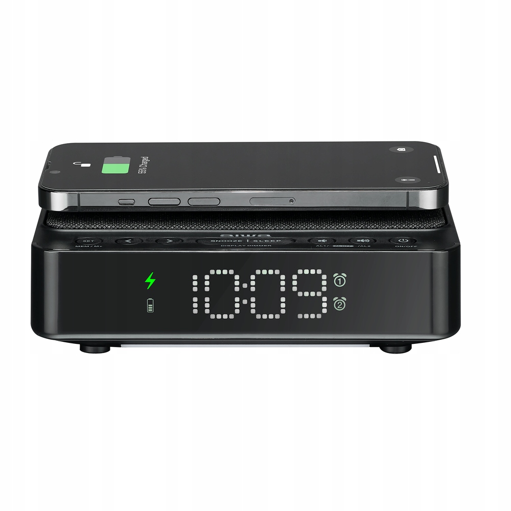 Radiobudzik Aiwa CR-30BK Fm Pll Funkcja Snooze Czarny