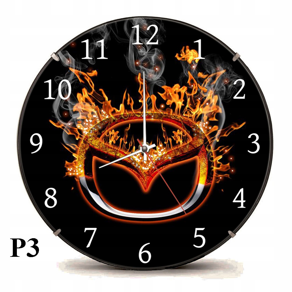 Duży zegar 30cm Mazda idealny prezent, urodziny