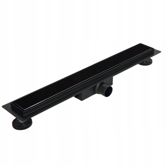 Sklenený lineárny odtok Balneo G-Drain čierny 70 cm