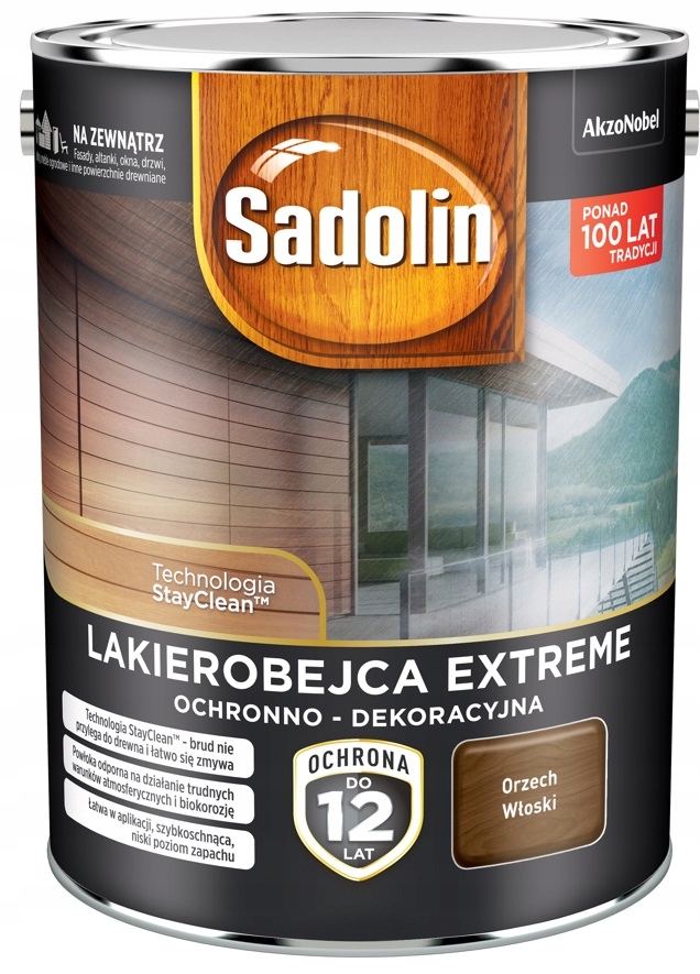 

Sadolin Extreme- lakierobejca, orzech włoski, 4.5l