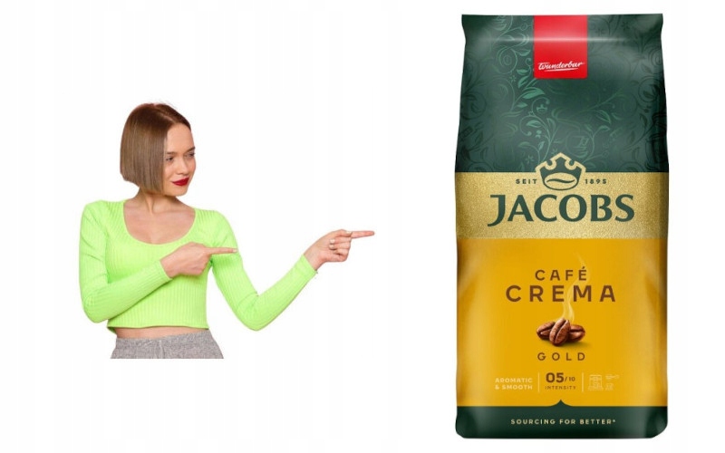 Levně Káva zrnková Jacobs Kronung Crema 1 kg