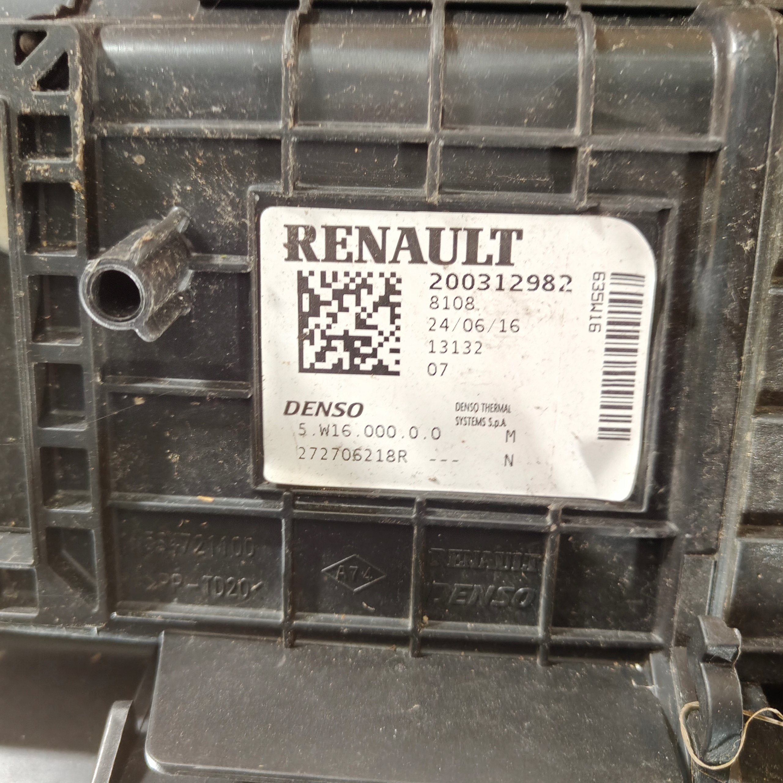 heater heating DACIA SANDERO II 272706218R