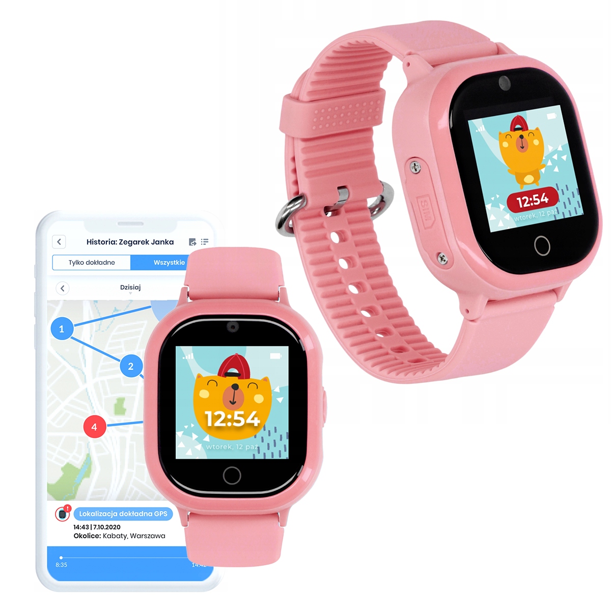 SMARTWATCH DLA DZIECI ZEGAREK Z APARATEM I SIM LOCON HIT ZIMY 2024