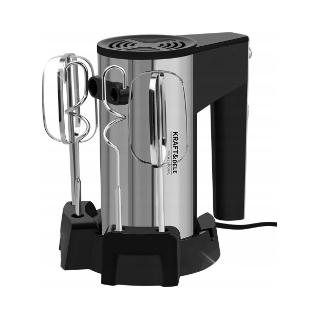 Mikser Ręczny 1000W Srebrny 5 Prędkości Z Funkcją Turbo Do Ciast KD4142
