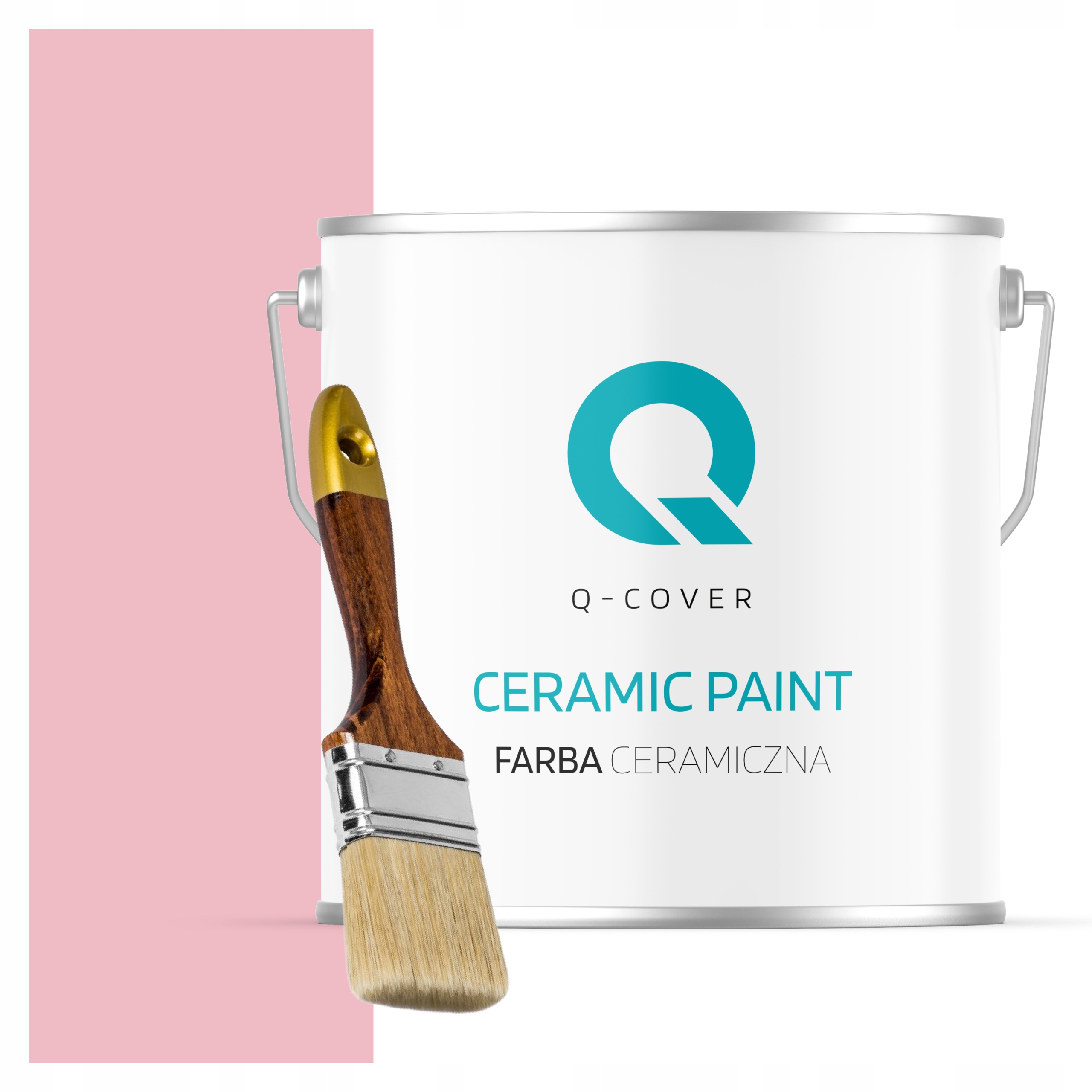 Keramická Farba Na Stenu Ružová Svetlá H3657 5L Mat Poľský Výrobca Štetec