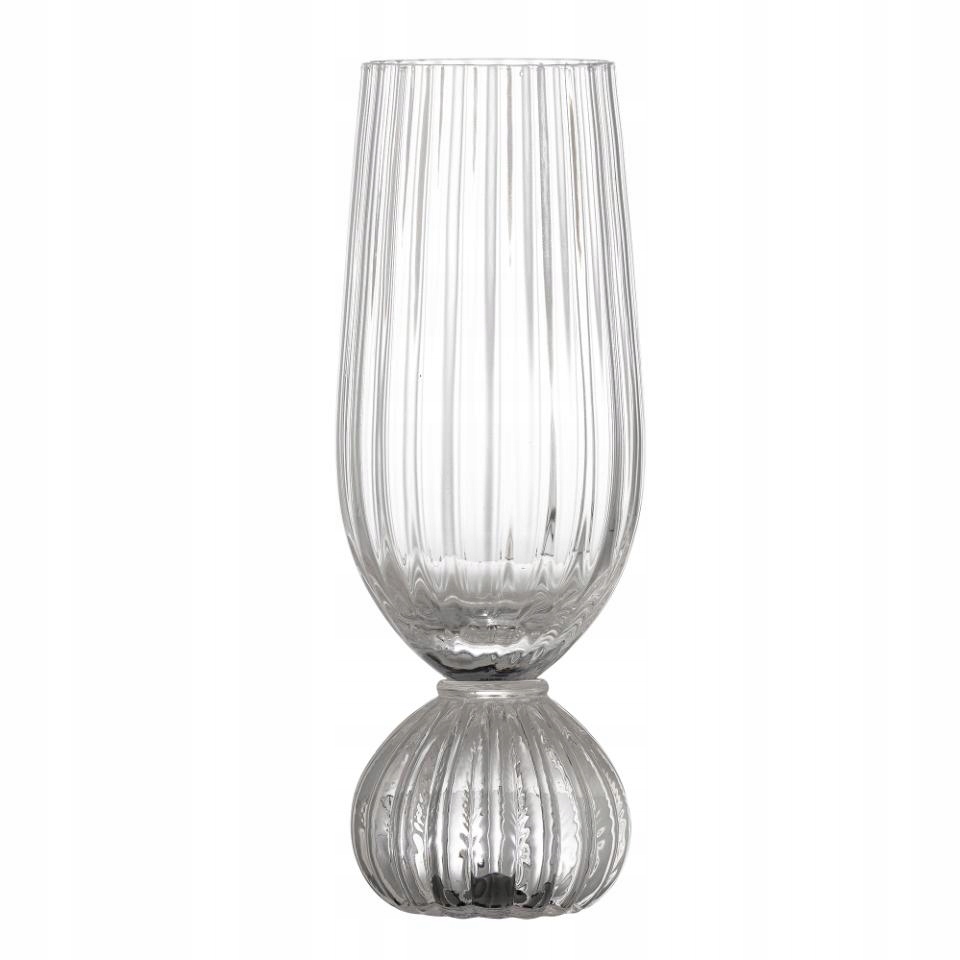 Bloomingville Taurin Poháre na šampanské 250 ml 6 Ks ryhované