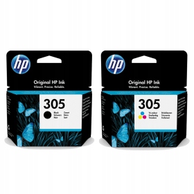 Sada Inkoustů Hp 305 Černá Barva 2710 2721 4110 6030 6032 6430 6432 4120