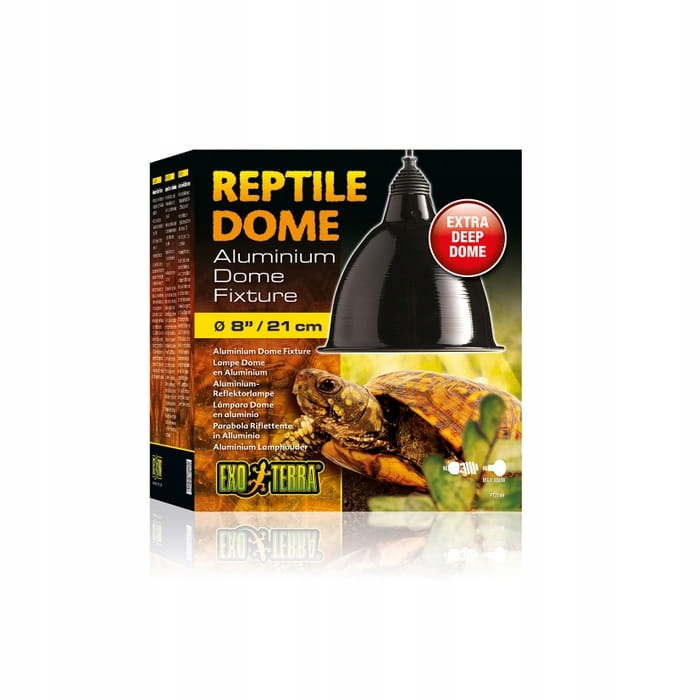 Levně Hliníkový reflektor Reptile Dome, až 160W, L, 21,5 x 23,5 x 21,5 cm
