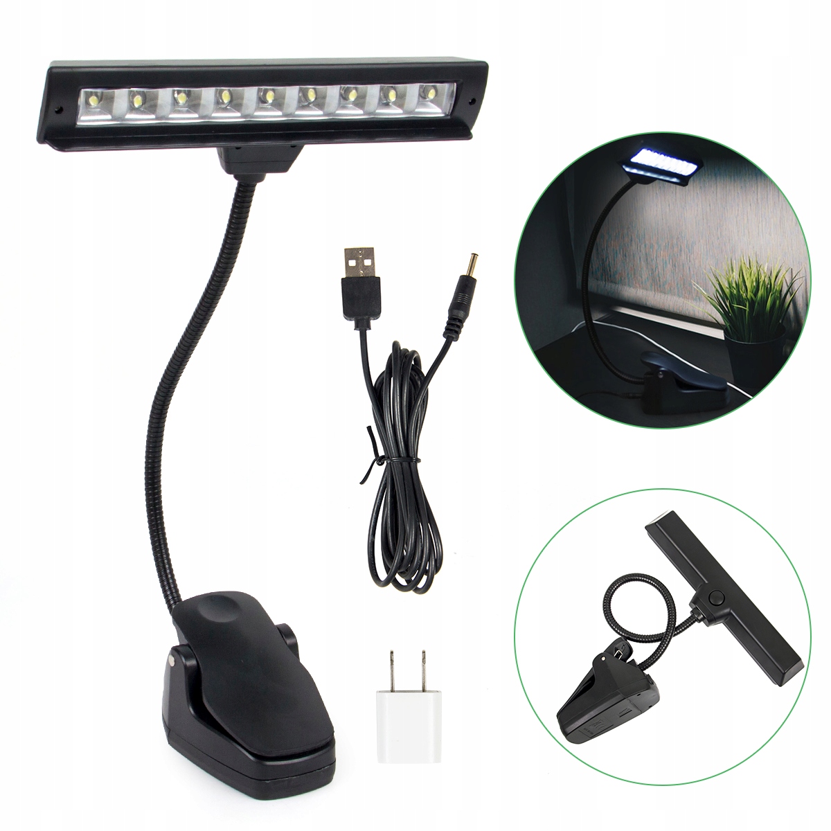 ELASTYCZNA LAMPKA LED 9 diod LED Marka inna