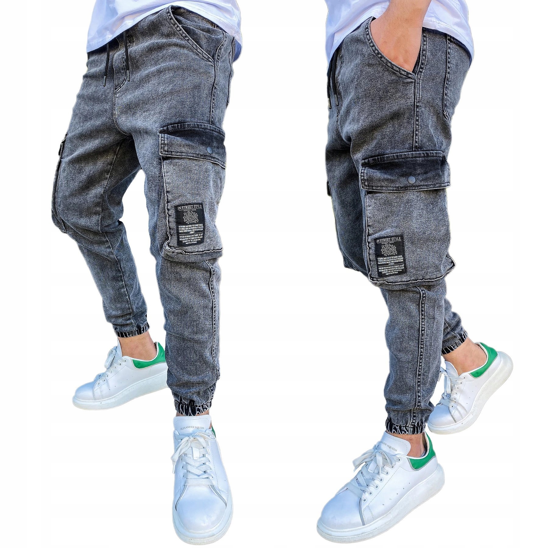 

Męskie Spodnie Joggery Bojówki ux3311 - 30