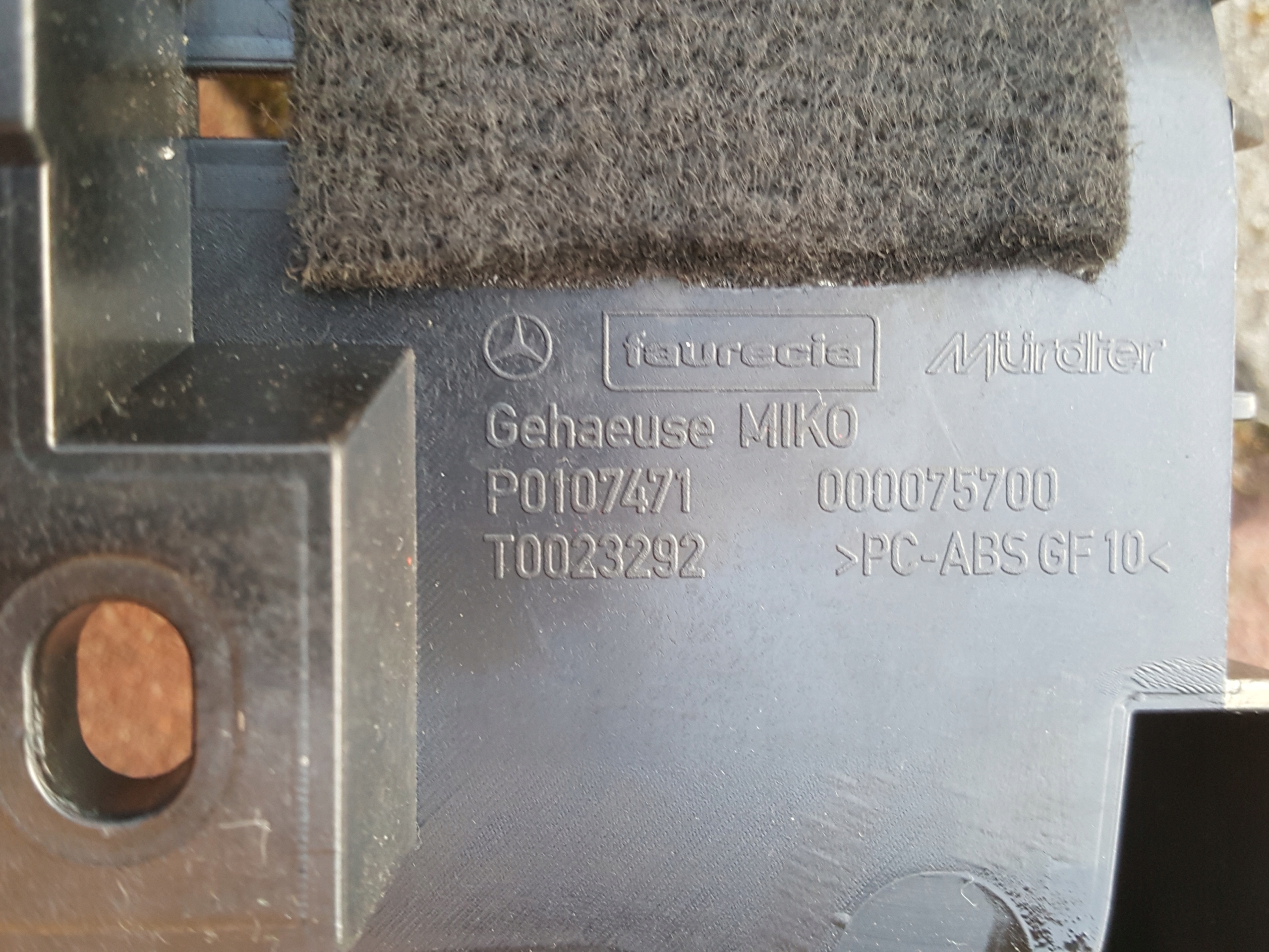 support console TUNELU SRODKOWEGO MERCEDES S W221