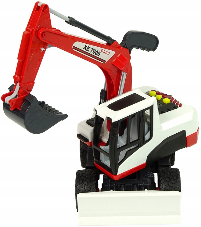 Koparka Ruchome Ramię Auto Budowlane Światła Dźwię Wiek dziecka 3 lata +