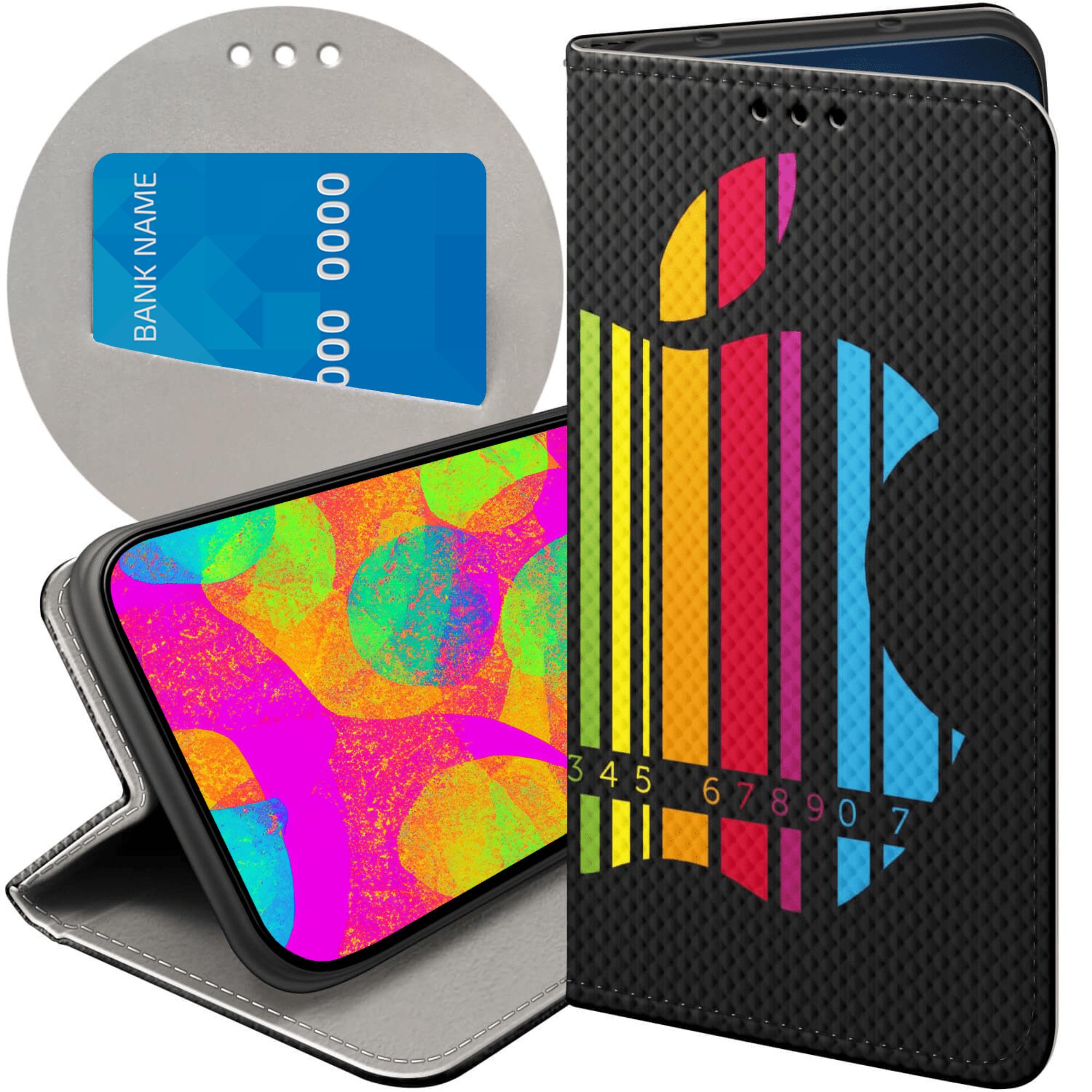 Etui Z Klapką Do Motorola Moto G14 Z Jabłkiem Jabłuszko Futerał Case