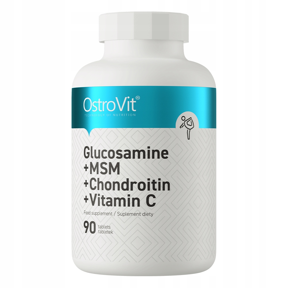 Glukozamina + MSM + Chondroityna + Witamina C OstroVit 90 tab NA STAWY