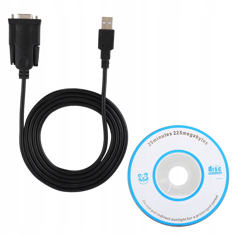 Kabel konwerter USB 2.0 na RS232 z żeńskim złączem DB9 1.5M