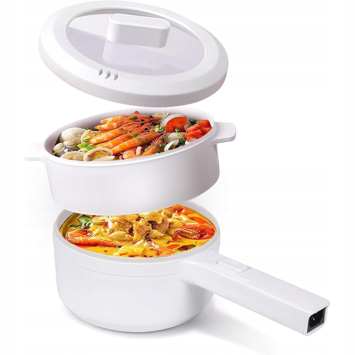 Mini Garnek Elektryczny Turystyczny 2L Kuchenka Elektryczna Do Gotowania