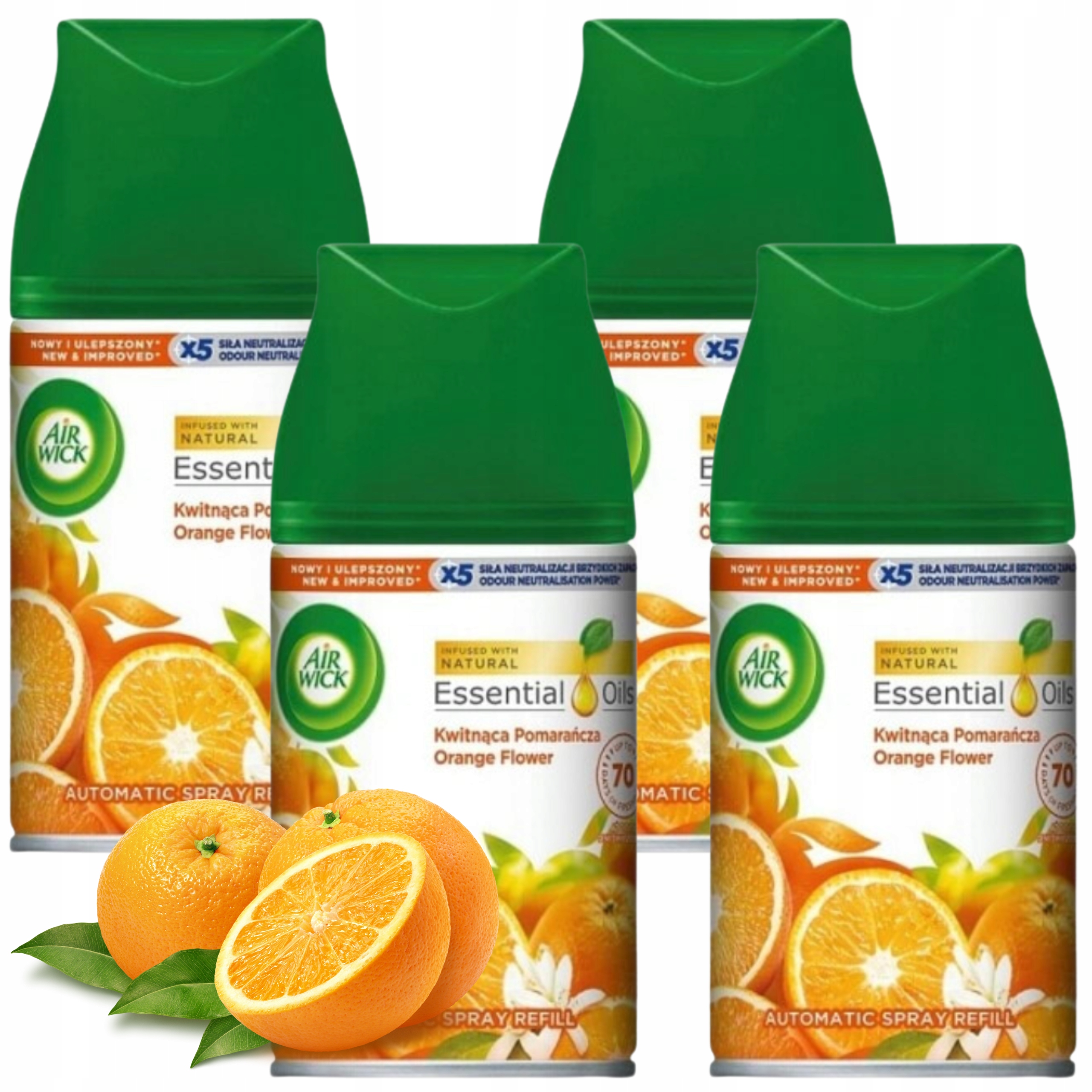 Air Wick FreshMatic náplň do osvěžovače vzduchu pomeranč 250 ml x4