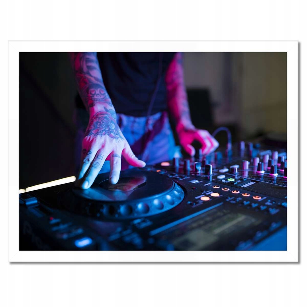 Plakáty v rámu 40x30 Ruční mixážní pult Dj stanice