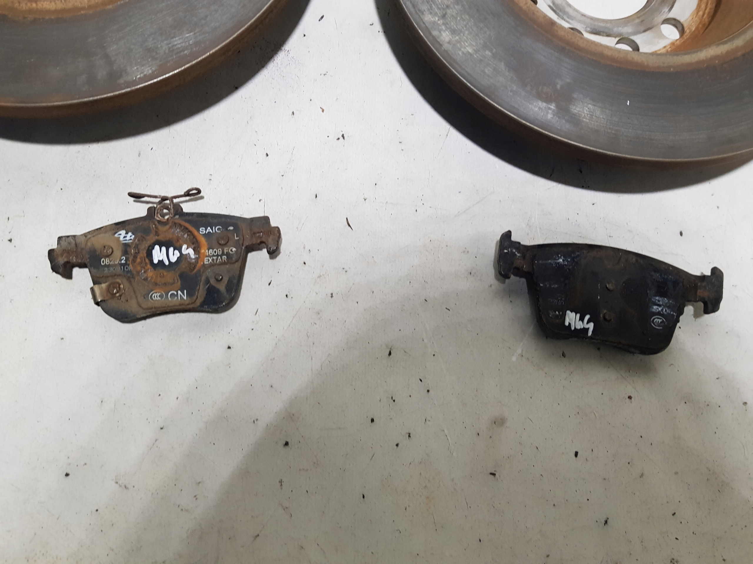 discs rear part rear. plates MG 4 right left KOMPLET