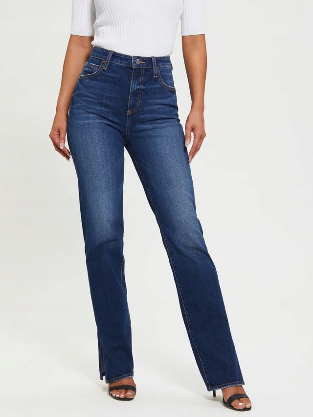 Guess S Rozparky Na Nohavicích, Modré, Velikost 28 G