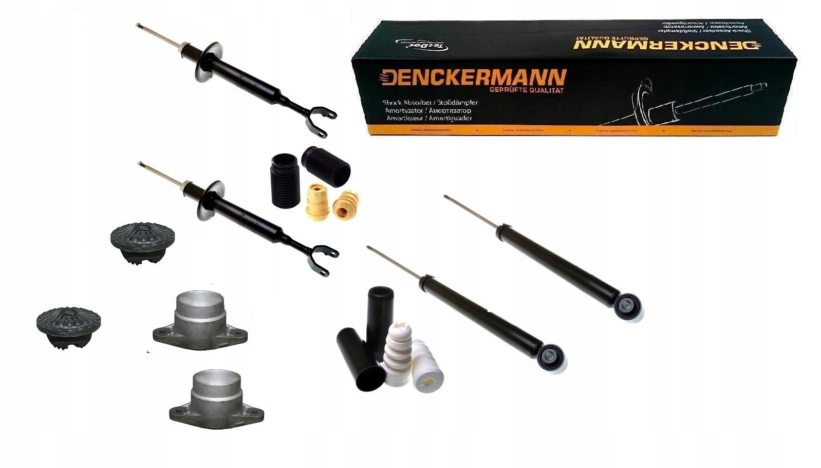 Tlumiče Upevnění Krytu Odrazů Audi A6 C6 F4 2004-2011 Přední Zadní Sada