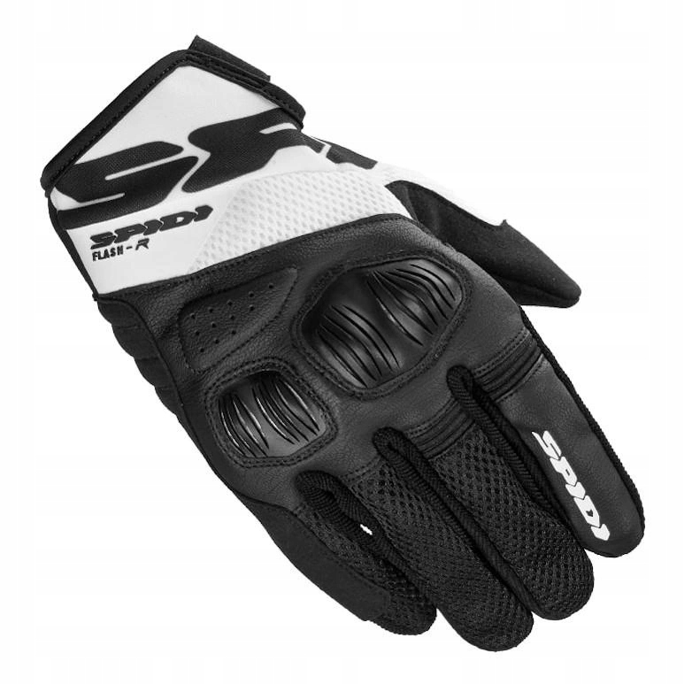 Krátke rukavice Spidi Flash-r Evo Black/white čierna biela Darčeky