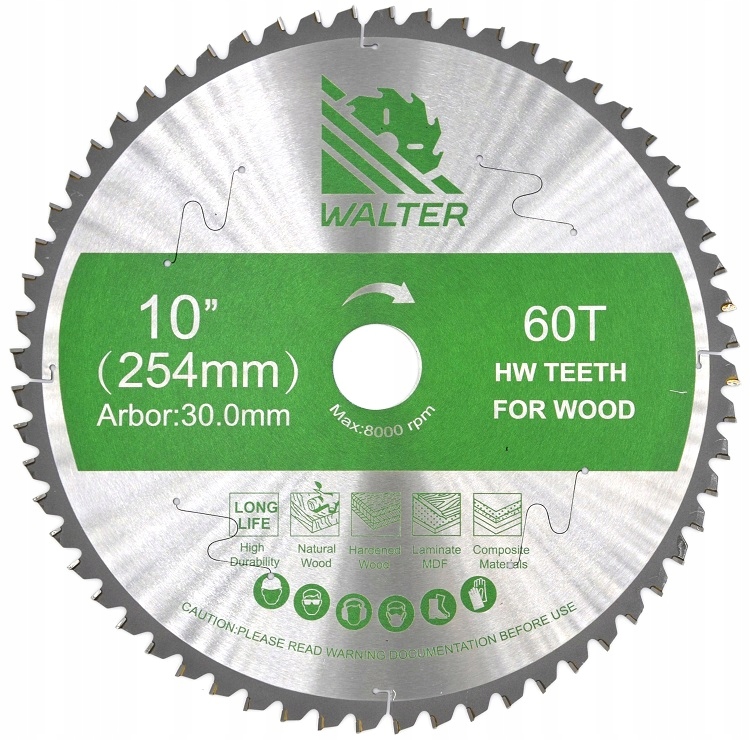 Walter Pila Hm na dřevo překližku desky 305x30x60Z příčné řezání