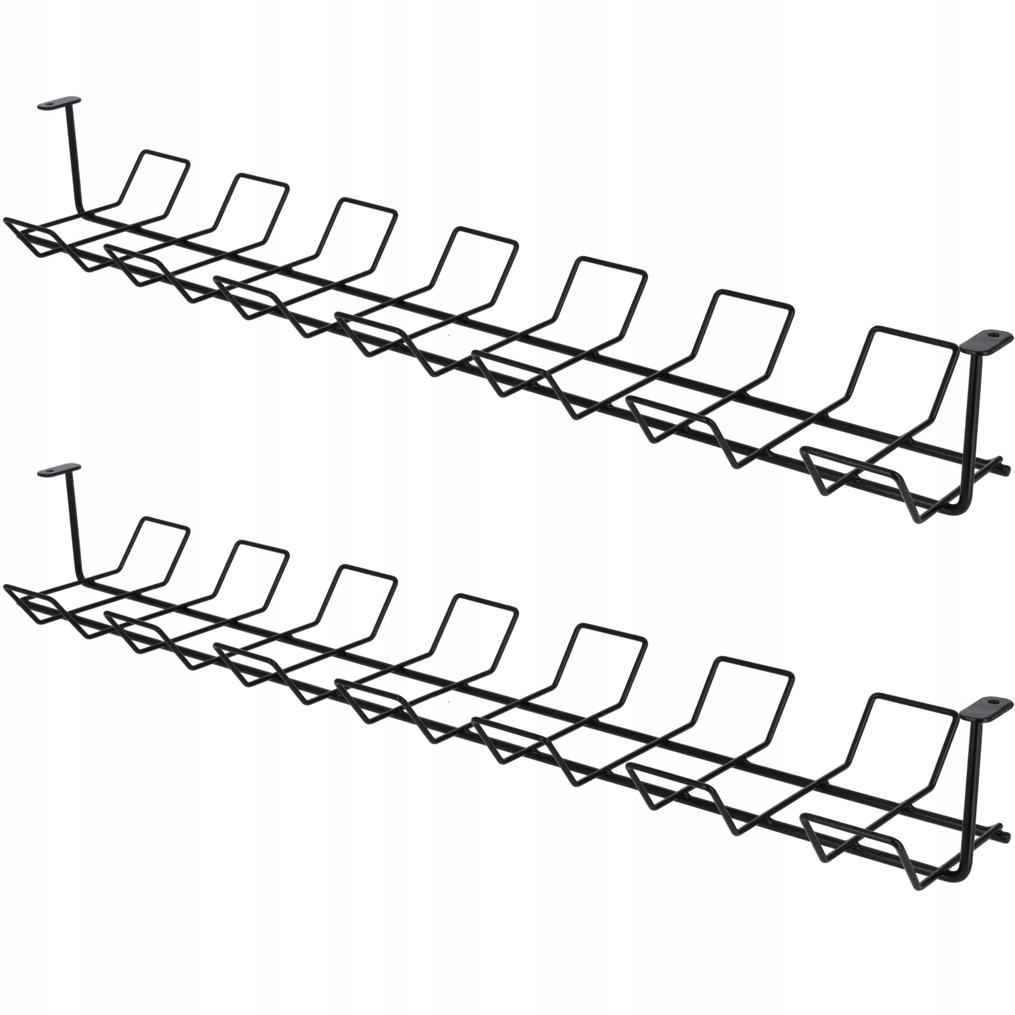 Maskovač Tv Kabelů Černý Organizér Pod Stůl Na Kabely Maskovací Šrouby 2x