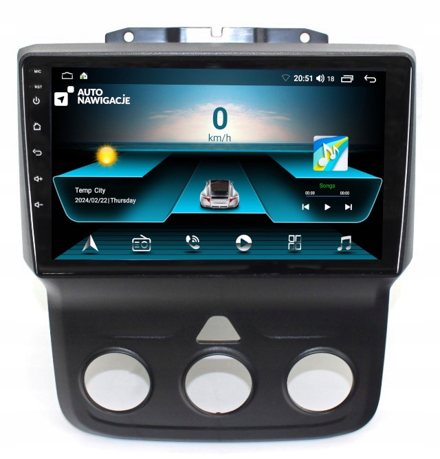 Radio Nawigacja Gps Dodge Ram IV 1500 2012-2019 Android
