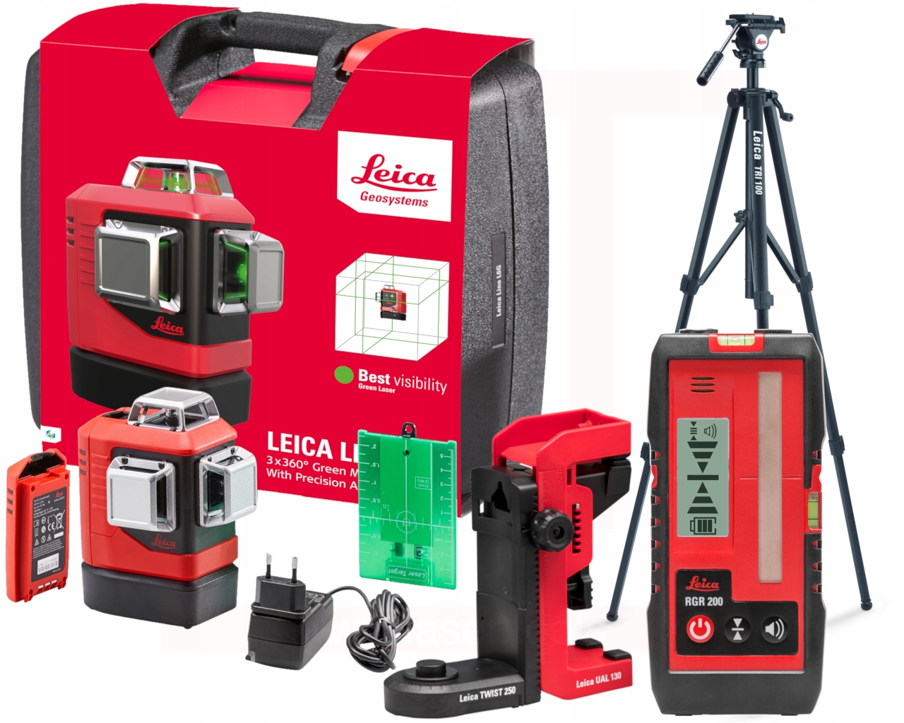 

Leica Lino L6G Laser 3x360 odbiornik statyw