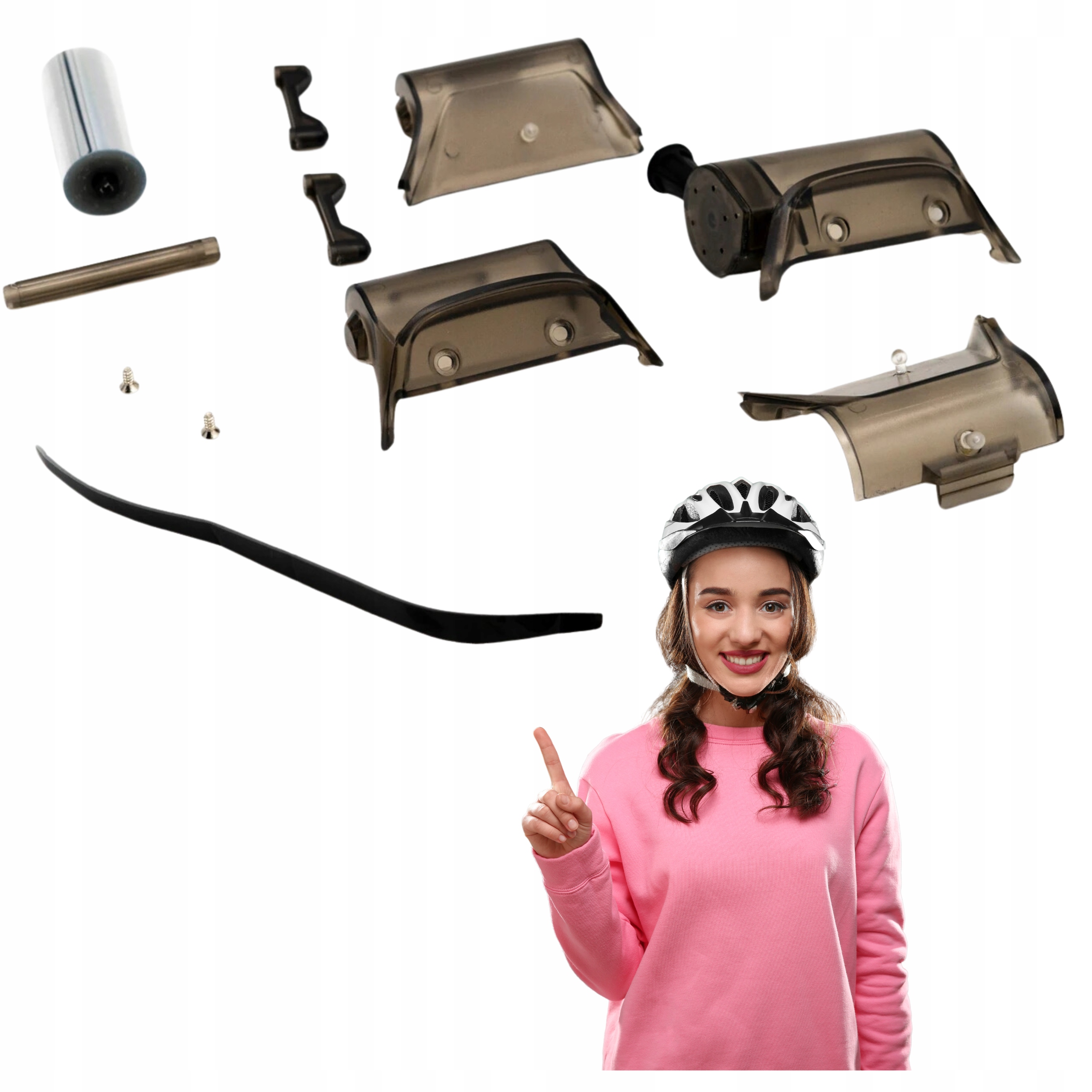 Systém roll-off vyměnitelné válečky MudFlap pro cyklistické brýle Shot