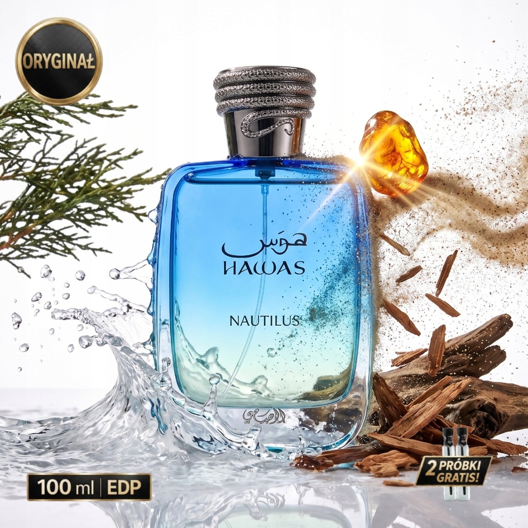Perfumy Rasasi Hawas Nautilus 100ml 2 Próbki