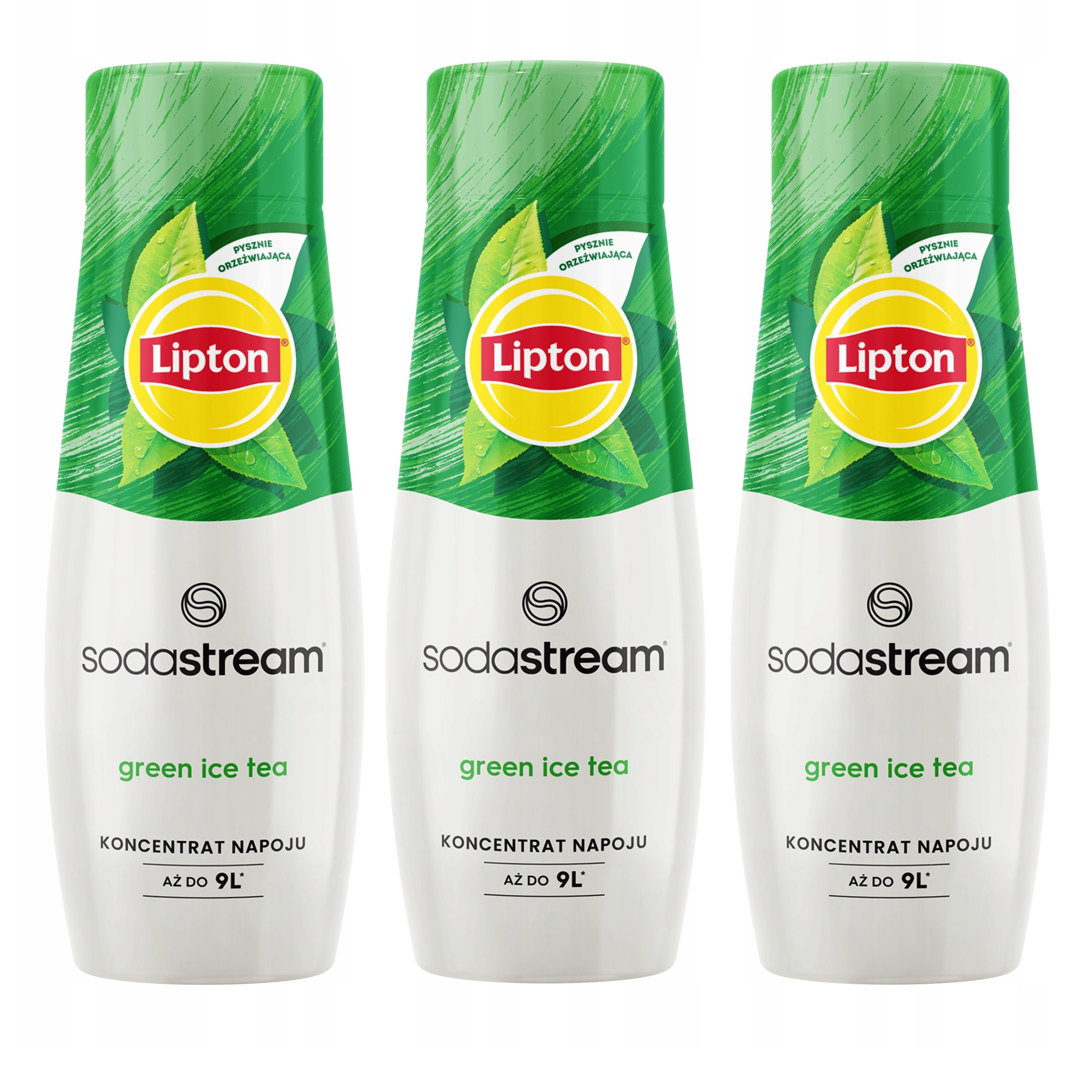 Levně Sirupy Sodastream: 3 x Lipton Green Ice Tea Zelený ledový Čaj 440 ml