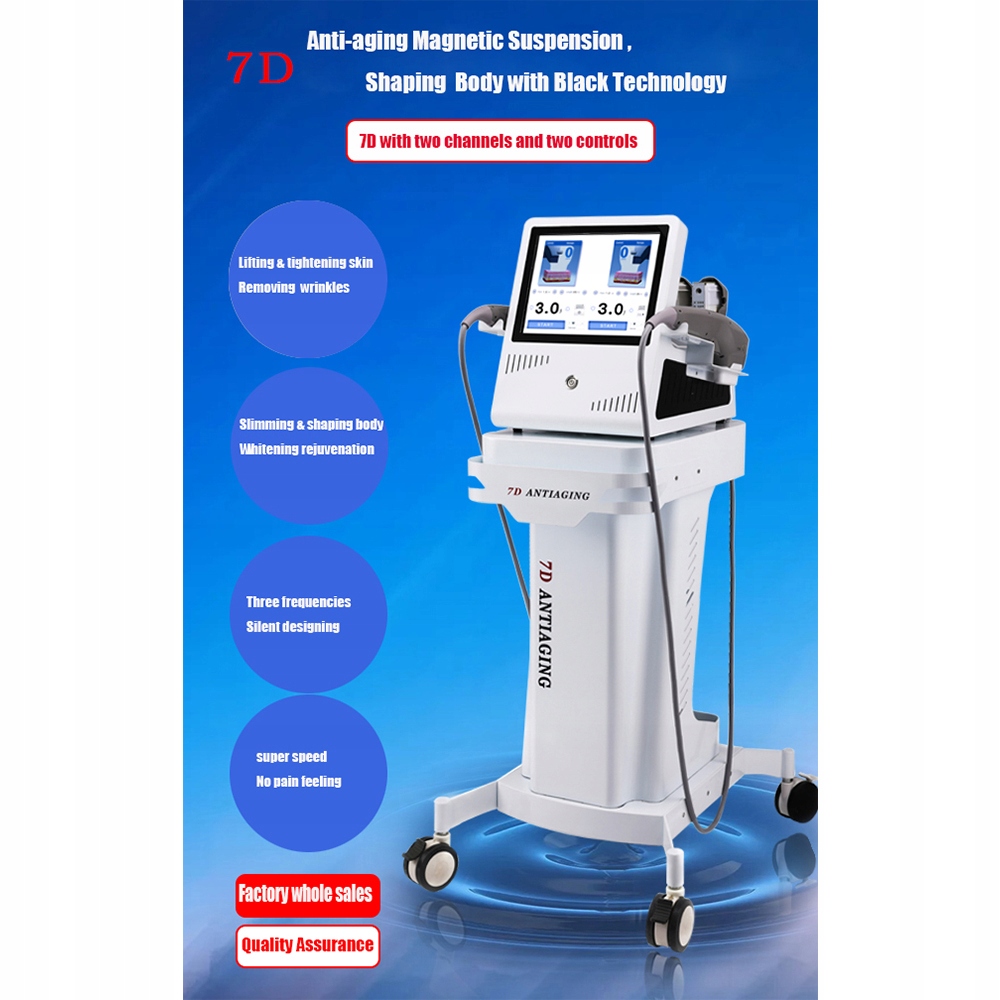 7D Anti-aging Dual-channel Control Beauty Machine Marka inna marka