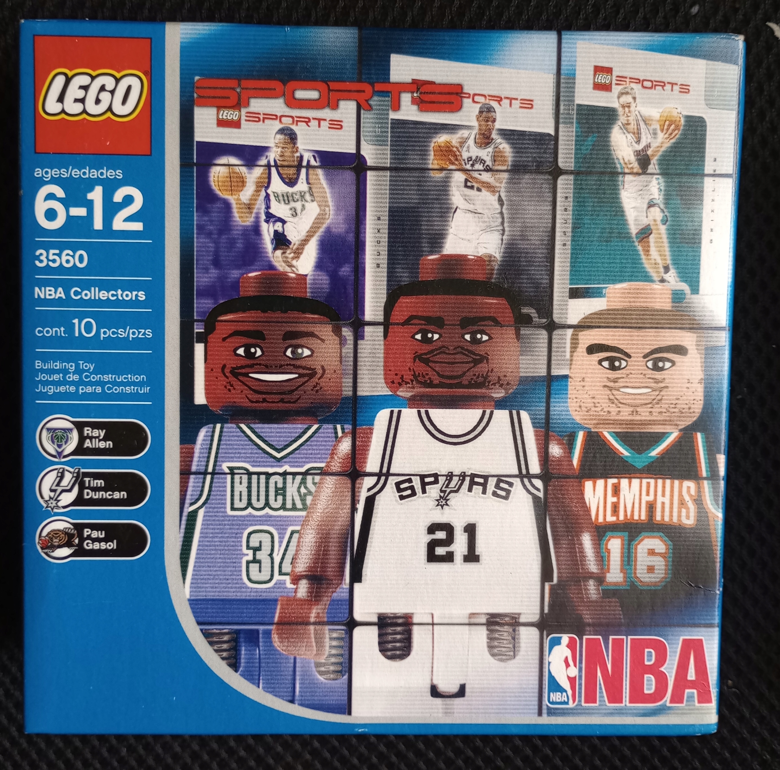 Lego 3560 Nba Tim Duncan Pau Gasol Ray Allen Nowe Figurki