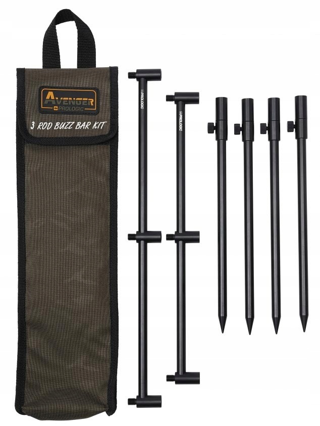 Sada Buzz Barů Prologic Avenger Kit & Carrycase 20-34 cm pro 3 pruty