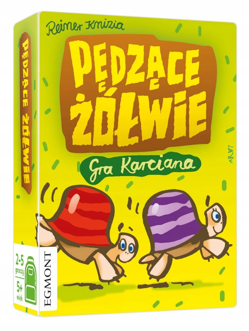 Pędzące żółwie gra karciana Gry do plecaka Egmont