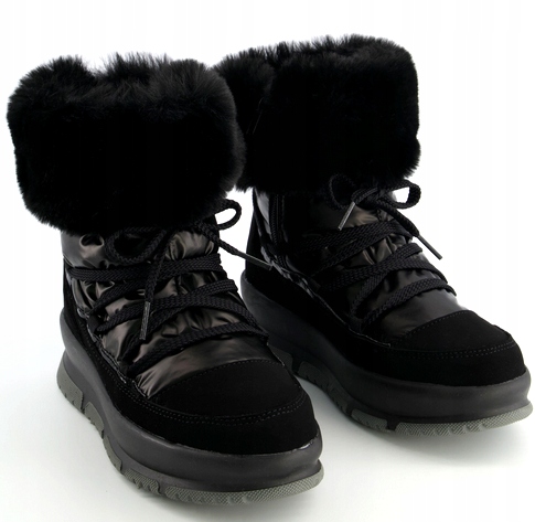 ŚNIEGOWCE VENEZIA 5207 Czarne Rozmiar 38 Kolekcja 2022/23