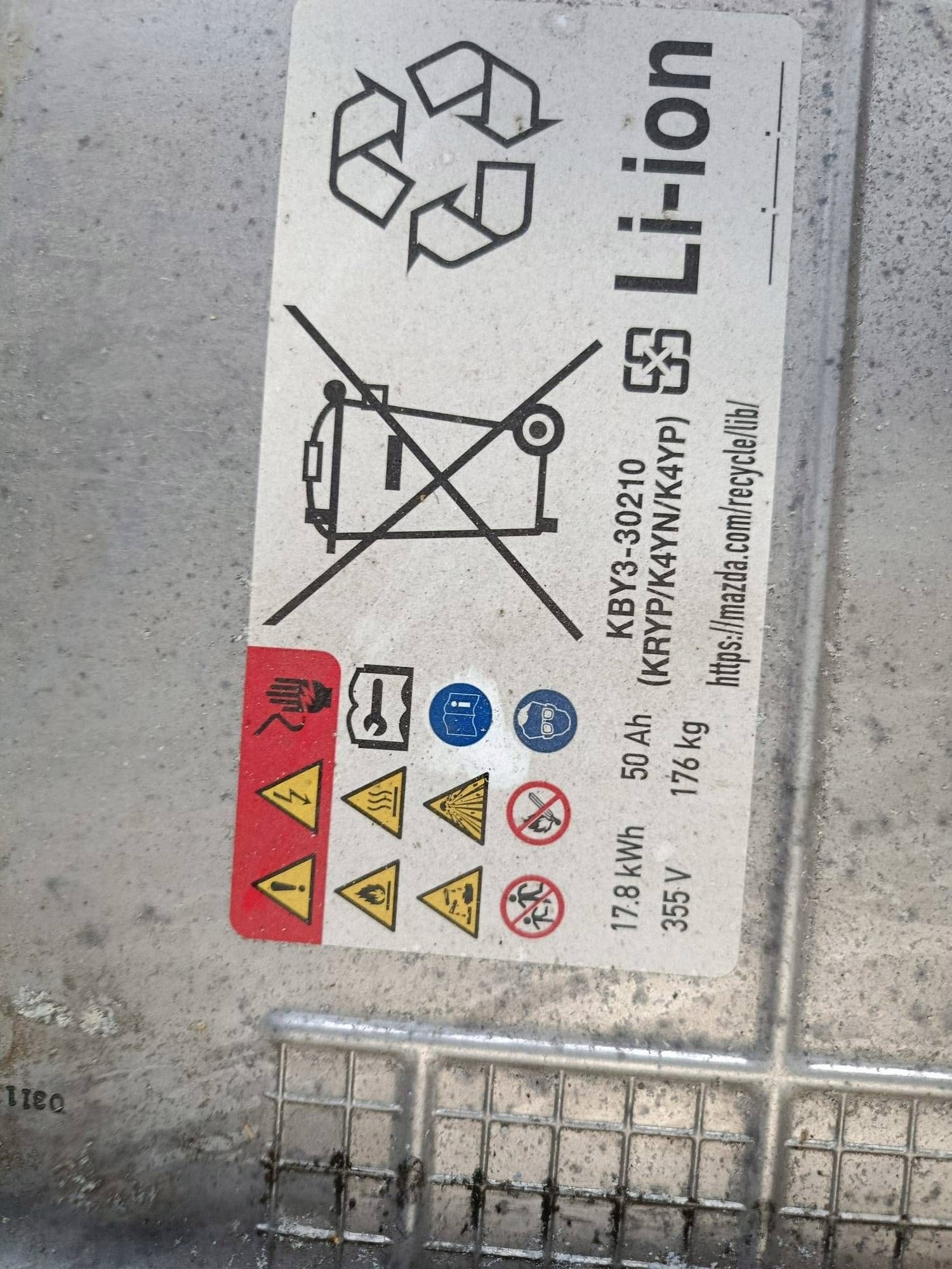 Bateria trakcyjna HEV/EV Mazda CX-60 KBY330210 NR2