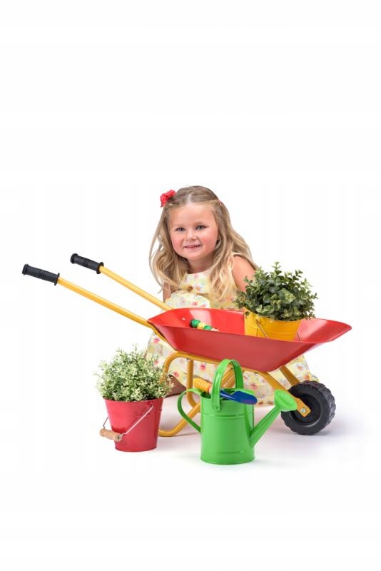 TACZKA METALOWA DLA DZIECKA EDUKACYJNA TRWAŁA ZABAWKA OGRODOWA DLA DZIECKA Marka Woody