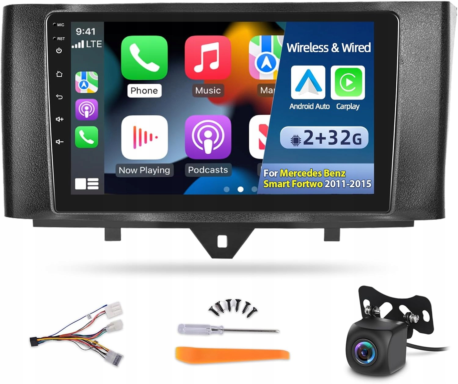 Autorádio pre Mercedes Benz 2G+32G 9" Android displej Apple