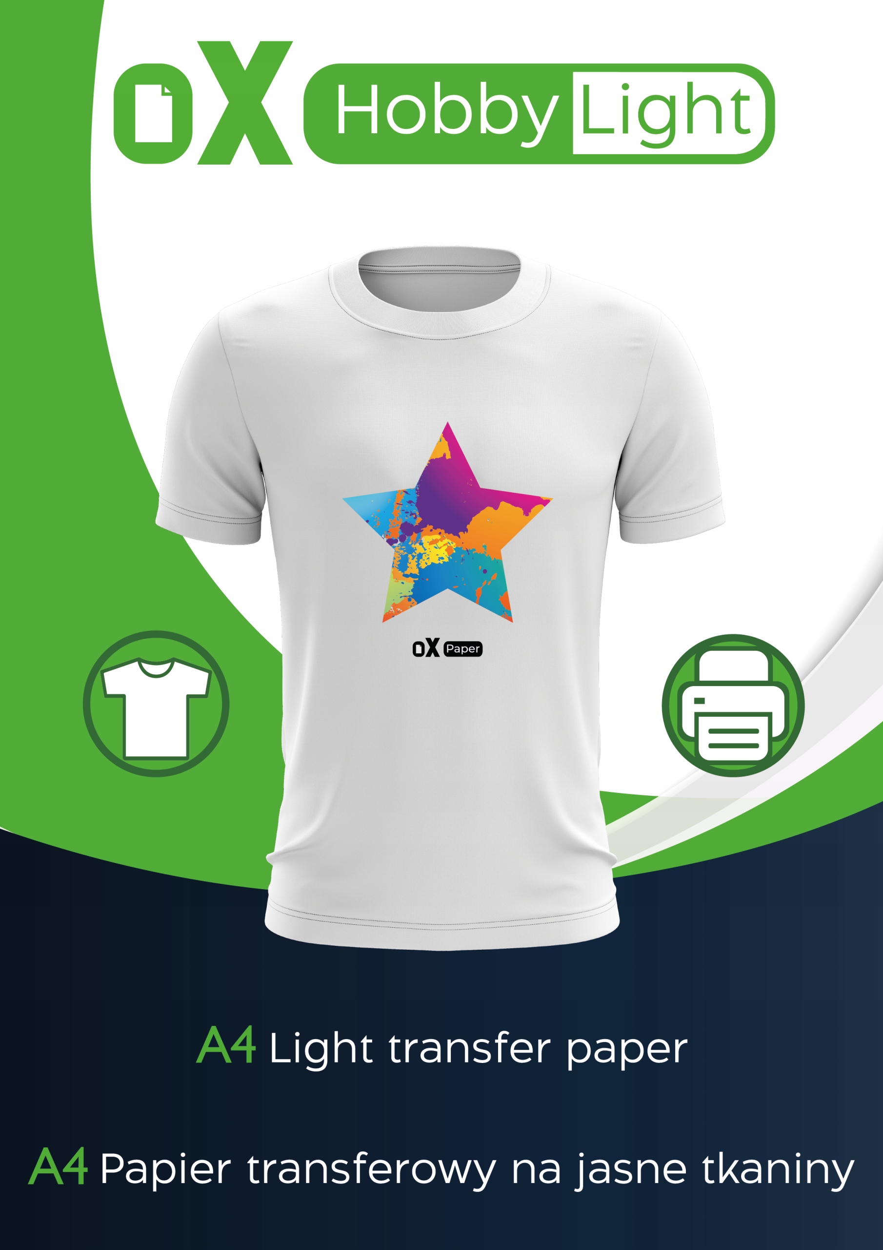 

Papier Transferowy Naprasowanka A4 Na Jasne 10 Szt