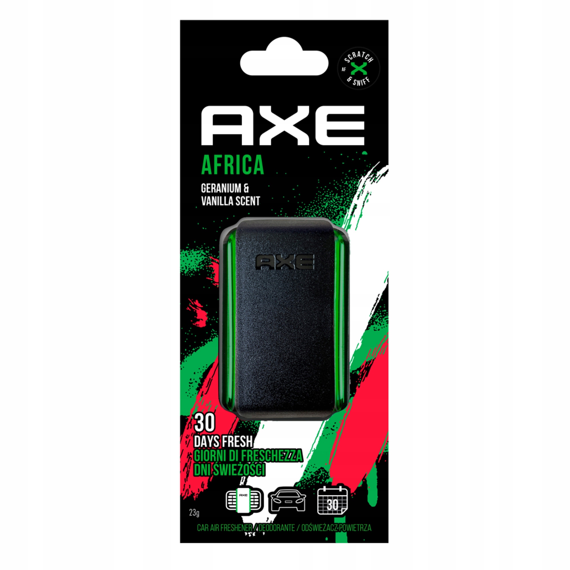 

Axe Zapach Do Samochodu Na Kratkę Nawiew Africa