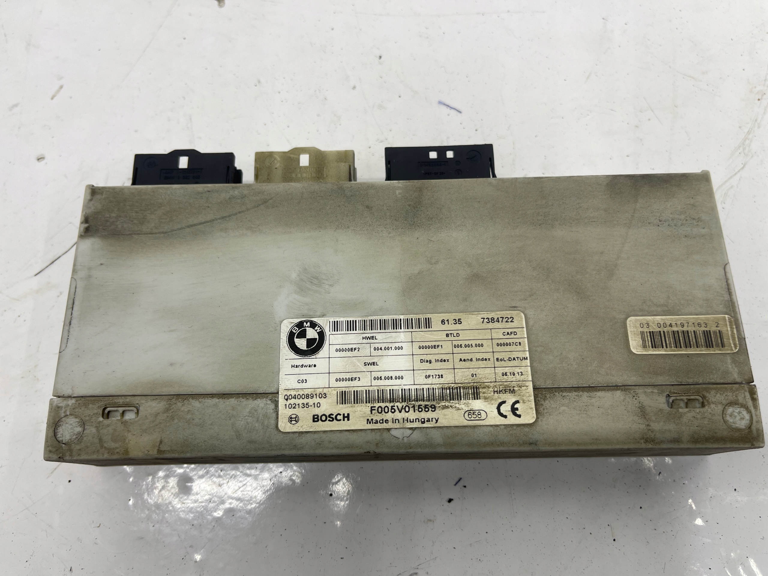 BMW F31 F36 F15 module control unit bonnet 7384722