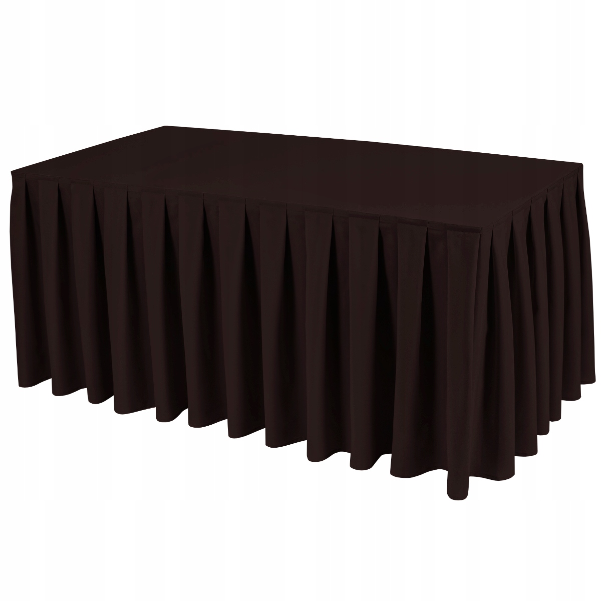 

Falbana do Stołu Skirting Em Czekoladowy Na Wymiar