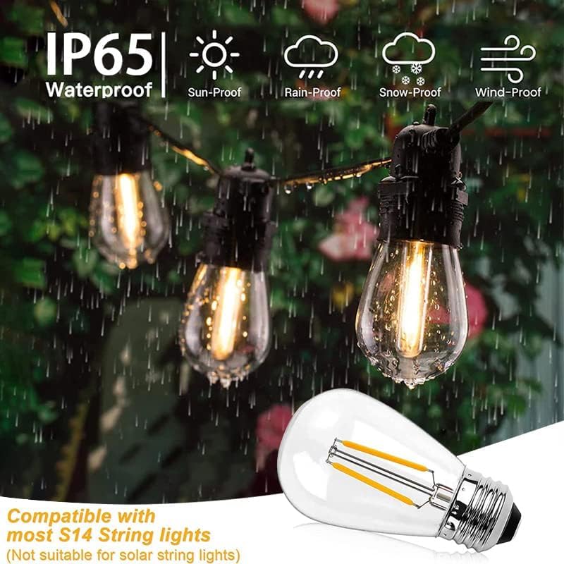 MU LAMPKI OGRODOWE ZEWNĘTRZNE 10M ROZBUDOWYWALNE 10 OPRAWEK E27 IP65 — miniatura 4