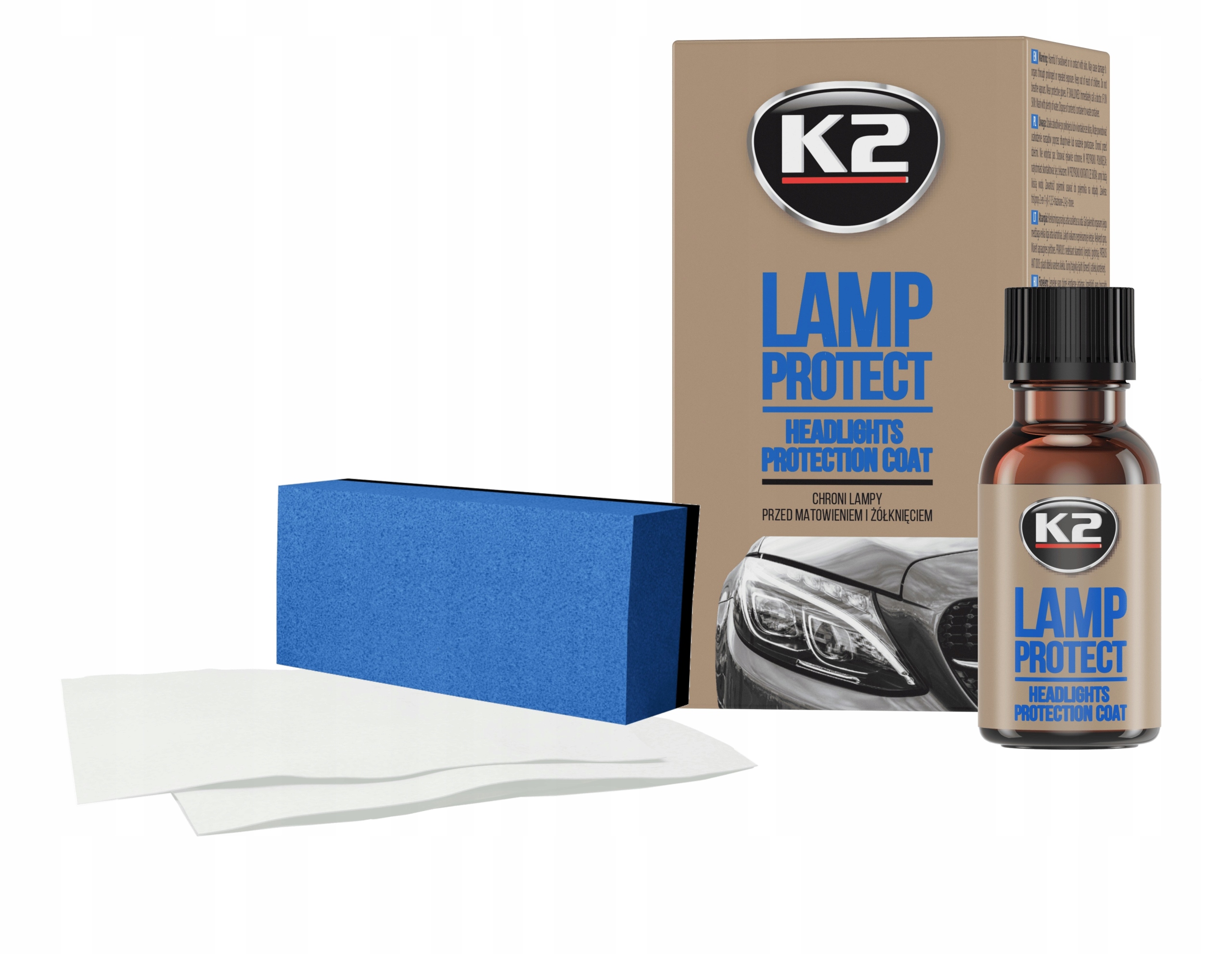 K2 LAMP PROTECT POWŁOKA OCHRONNA NA LEFREKTORY Z APLIKATOREM ZESTAW 10 ML