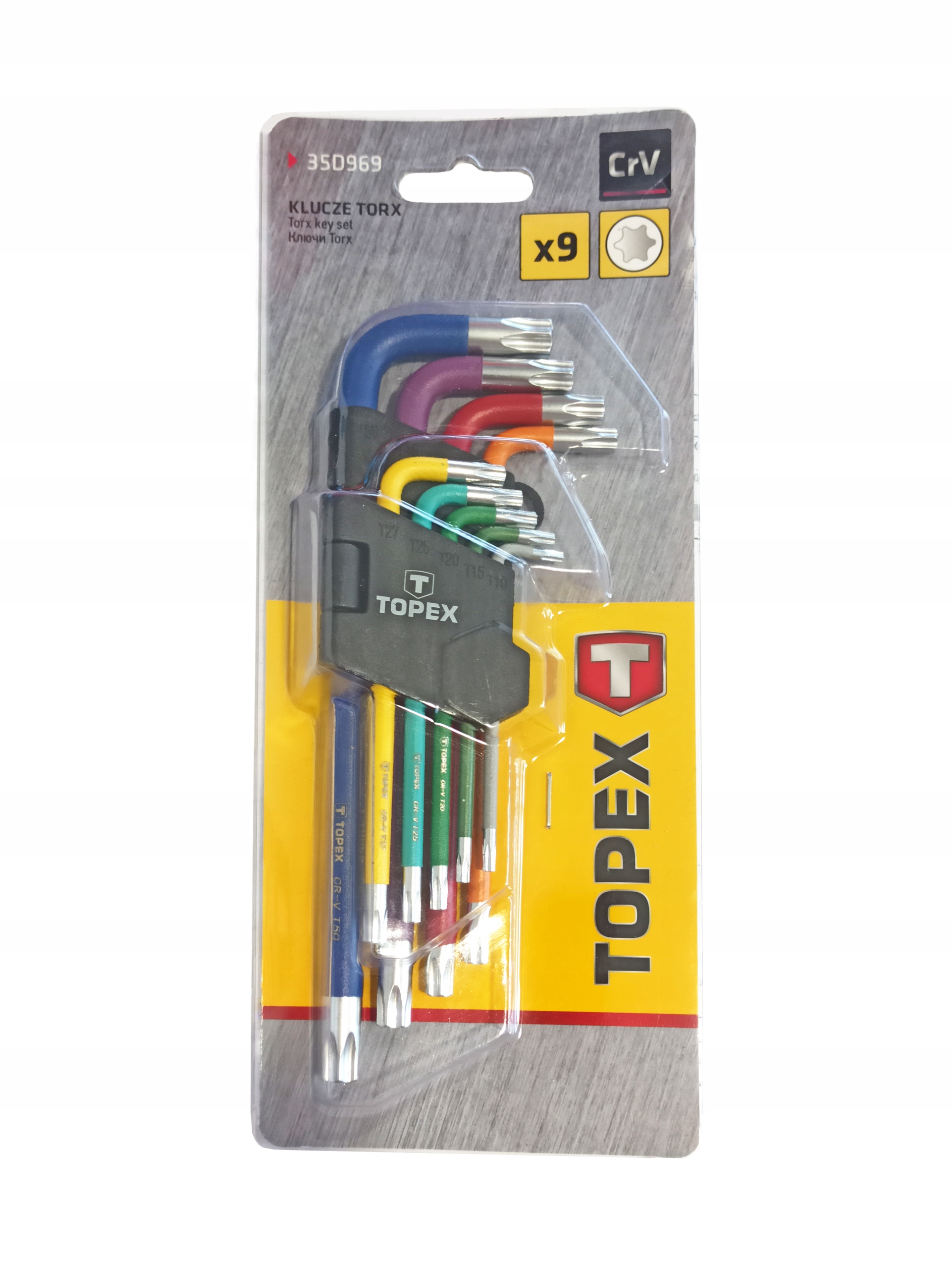 KLUCZE IMBUSOWE TORX DŁUGIE IMBUS T10-T50 TOPEX Marka Topex