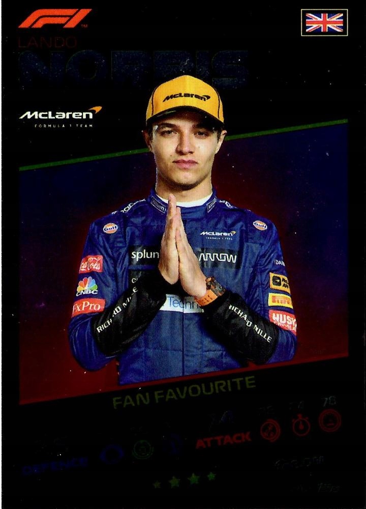 Turbo Attax 2021 242 Lando Norris Topps